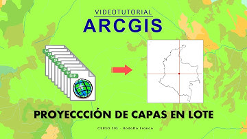 Tutorial ARCGIS Cap.6-03 - Proyectar capas en lote