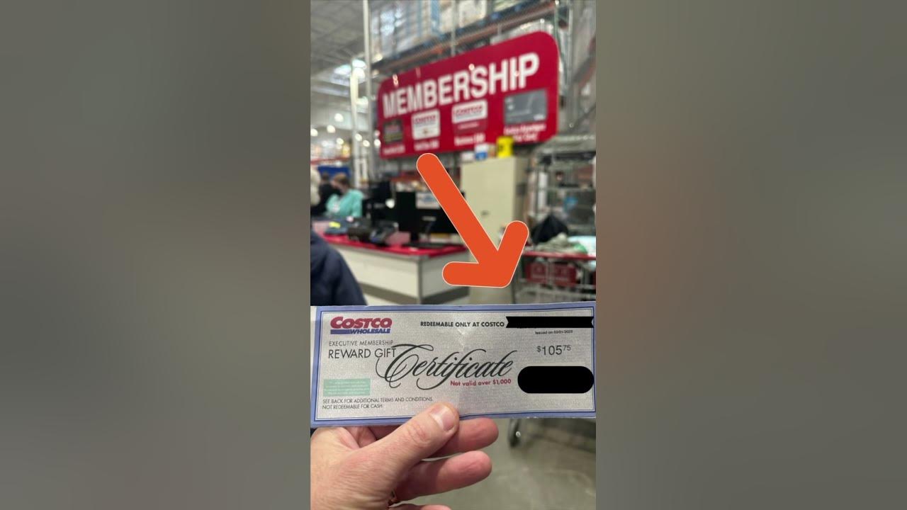 how-to-cash-your-costco-executive-rewards-certificate-youtube