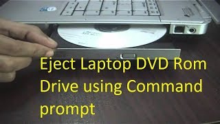 how to eject laptop dvd rom drive using command prompt