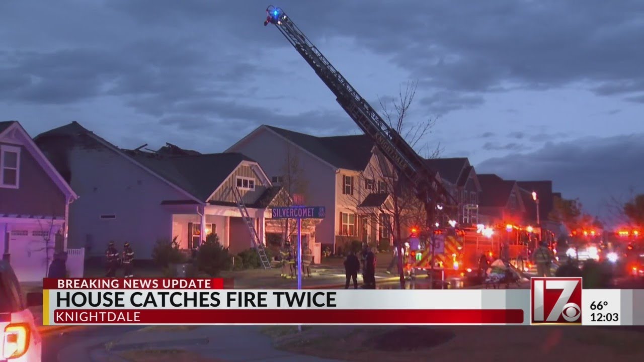 2 fires damage Knightdale home YouTube