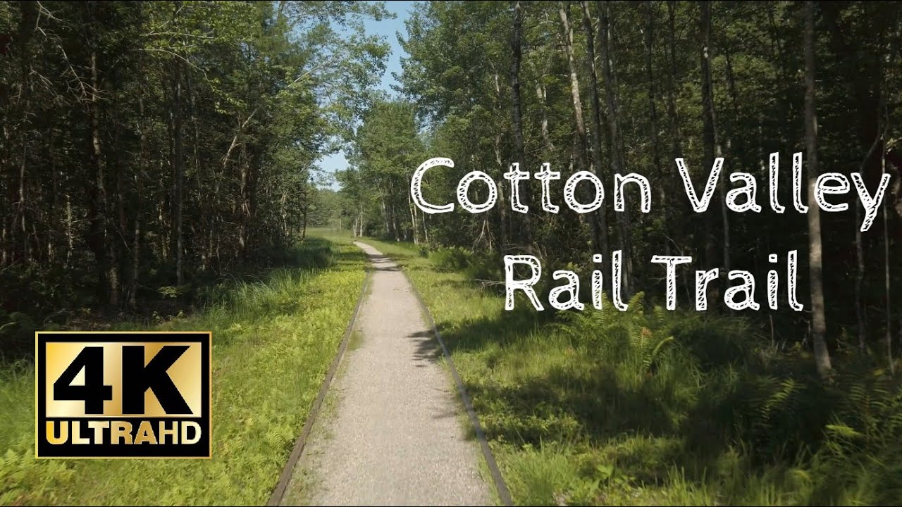 Cotton Valley Rail Trail in Summer. End to end on a Mountain Bike. NH Relaxation Film in 4k.