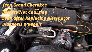 Jeep Grand Cherokee: Battery Not Charging After Replacing The Alternator, Code P0622 - Diag & Repair