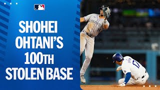 Shohei Ohtani's 100th stolen base of his career! 大谷翔平ハイライト