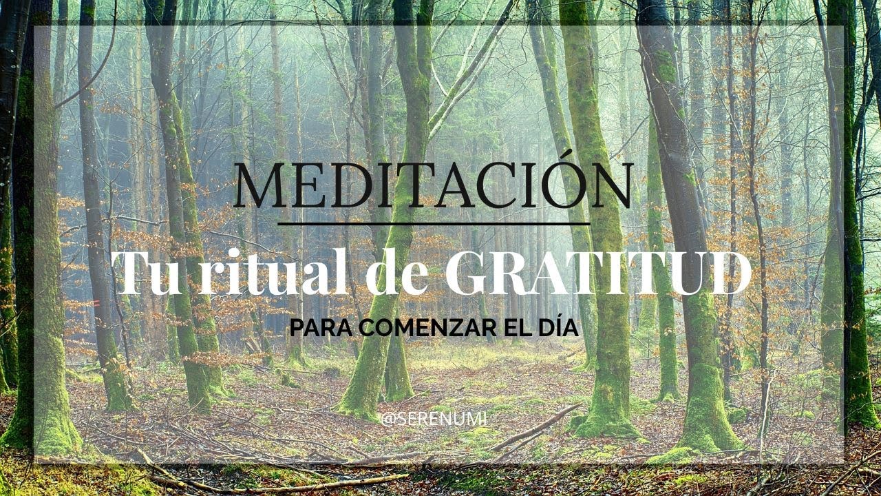 Meditación guiada - Tu ritual de GRATITUD para comenzar el día - YouTube