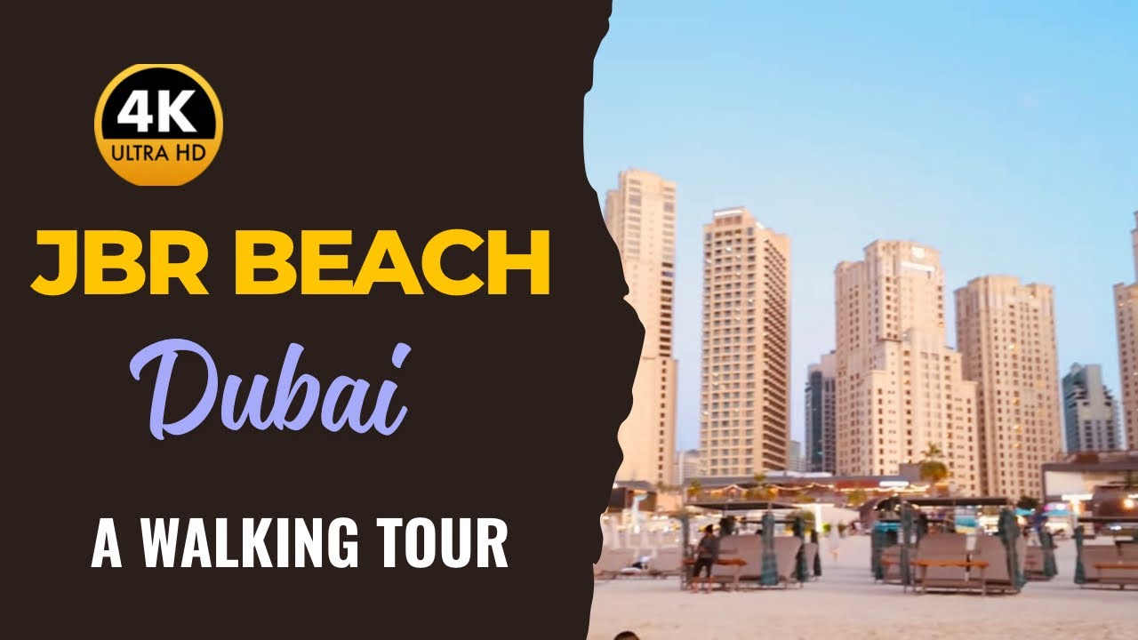 JBR Beach Dubai 4K Walk Tour 2024 | Explore JBR Walk, Dubai Nightlife & Sunset in 4K
