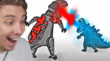 Reacting To Godzilla vs Monkey Part 1-4 (Alternate Endings)