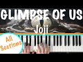 How to play GLIMPSE OF US - Joji Piano Tutorial [chords accompaniment]