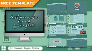How to Make Desktop Computer Themed Powerpoint Template [ FREE TEMPLATE ] screenshot 5