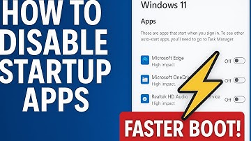How to Disable Startup Apps in Windows 11 | Speed Up Boot Time (2025 Guide)