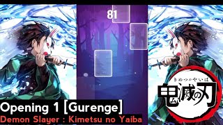 Opening 1 Demon Slayer : Kimetsu no Yaiba -  [Gurenge] - By Lisa | Piano Tiles Anime screenshot 2