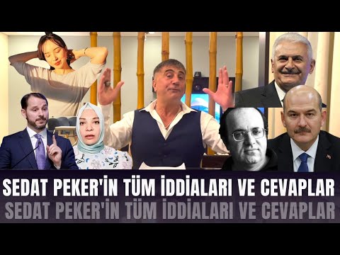 SEDAT PEKER'İN TÜM VİDEOLARINDAKİ İDDİALARIN ÖZETİ VE MUHATAPLARININ VERDİĞİ CEVAPLAR