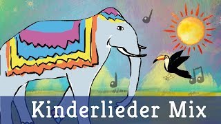 Video thumbnail of "Kinderlieder Mix | Lichterkinder, Aramsamsam, 5 kleine Fische uvm | Kindergarten Lieder Mitsingen"