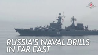 Russia starts naval drills in Japan and Okhotsk Seas waters involving 60 warships and 11,000 troops