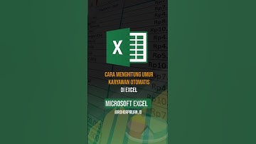Cara menghitung umur karyawan otomatis di Excel #exceltips #exceltutorial #exceltricks