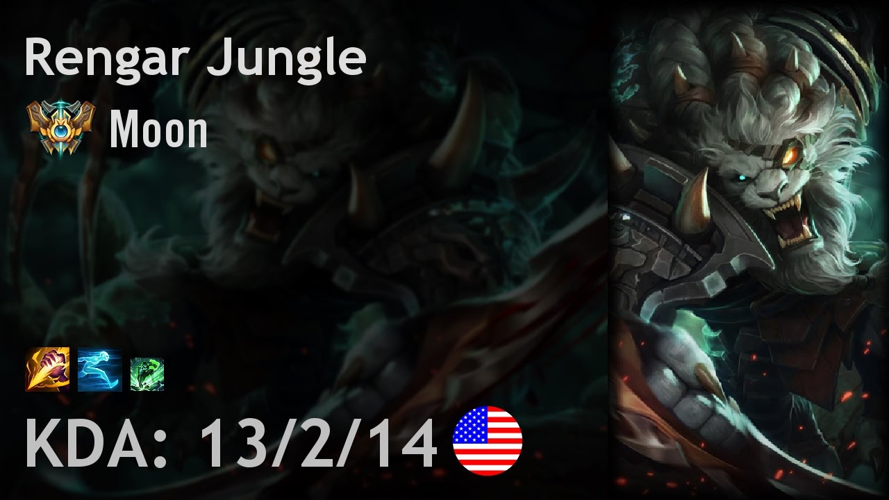 Rengar Jungle vs Zac - Moon - NA Challenger Patch 6.22