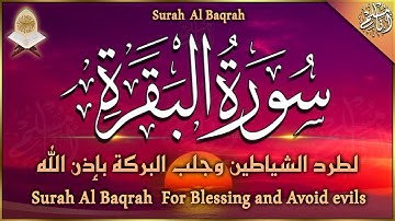 سورة البقرة كاملة لحفظ وتحصين المنزل وطرد الشياطين - تلاوة هادئة - Surah Al Baqarah Full