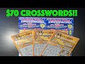 $70 CROSSWORDS!! (10S  20S!!) | CA SCRATCHERS