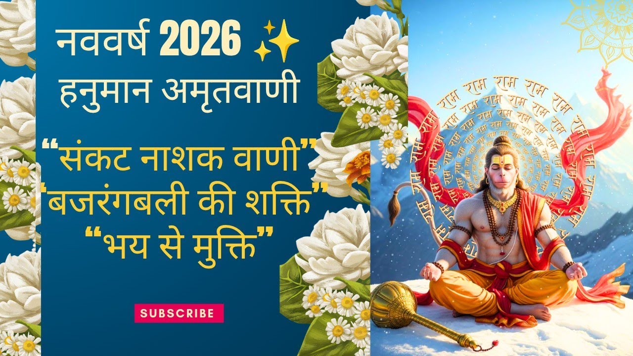 सिर्फ सुनते ही संकट दूर |chamatkari shri hanuman amritwani 2026|शक्तिशाली हनुमान अमृतवाणी
