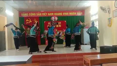 múa sắc màu khăn piêu văn nghệ bản đán chiềng sàng yên châu