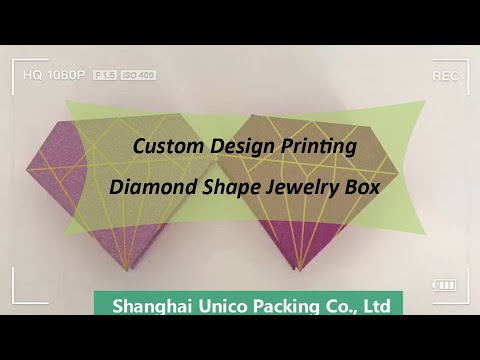 Handmade Diamond Shaped Rigid Boxes, Custom Cardboard Jewelry Packaging ...