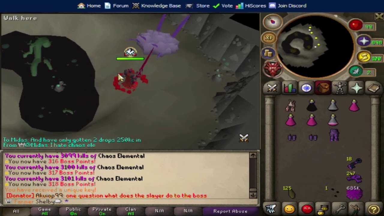 Venex #1 Custom RSPS Giveaway!!! Loot from 1000 Chaos Elementals