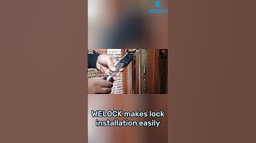 WELOCK makes lock installation easily #smartlock #welock #diy