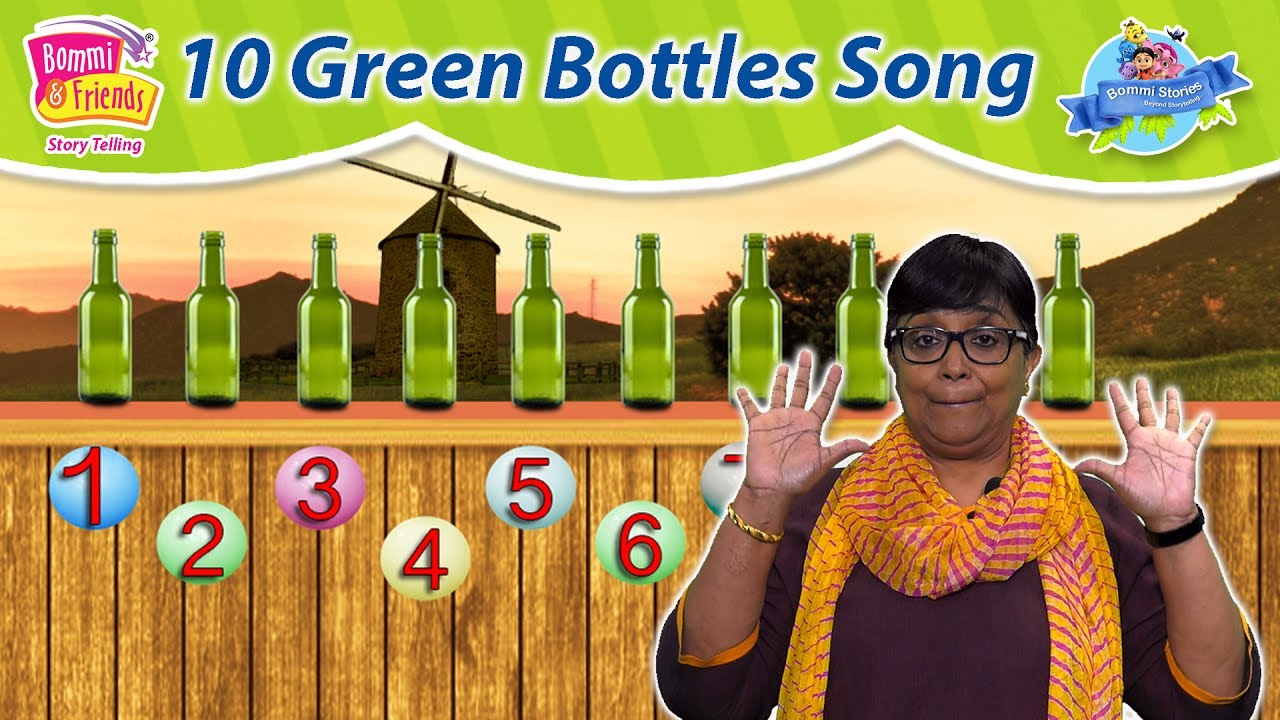 10 Green (பச்சை) Bottles Songbommiandfriendstamilchannel, bommiandfriendsenglishchannel YouTube