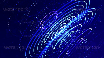 4k looped sci-fi particle background, bokeh and light effects. Glow blue particles form lines