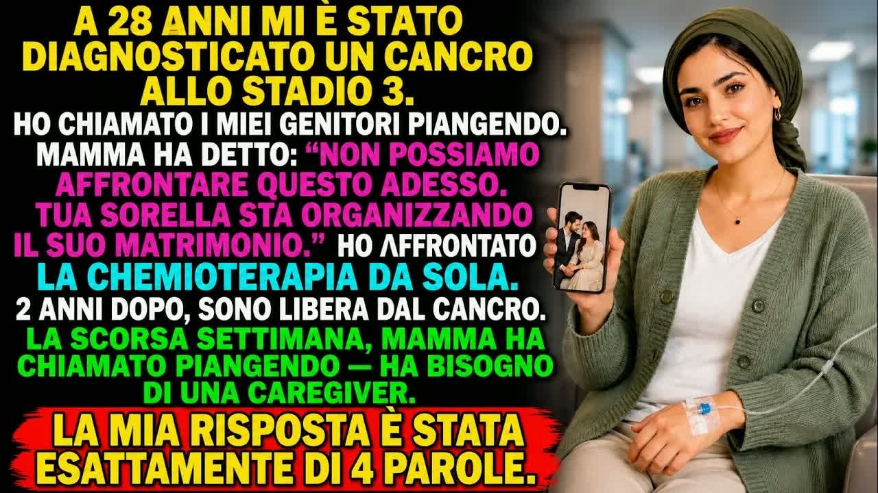 Seduta sul pavimento del bagno, alle due del mattino, con la nausea che mi spezzava in due, ho chiamato mia madre tre volte. Nessuna risposta. Il giorno dopo ho scoperto che stava organizzando il...