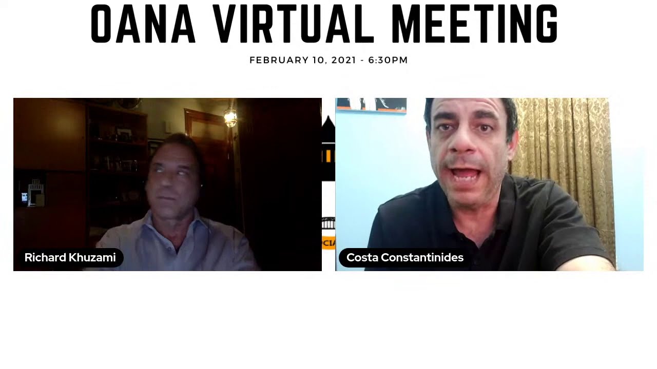 The OANA February 2021 Meeting with Councilman Costa Constantinides [Full Interview]