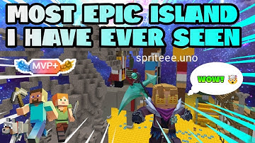 MOST EPIC ISLAND I HAVE EVER SEEN! Skyblock [Blockman Go!] SPRITEEE UNO