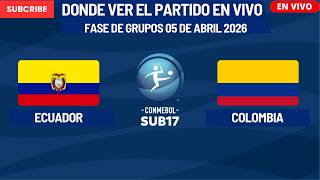⚽️Ecuador vs Colombia⚽️Where to Watch the Match LIVE CONMEBOL U-17 Men 2026