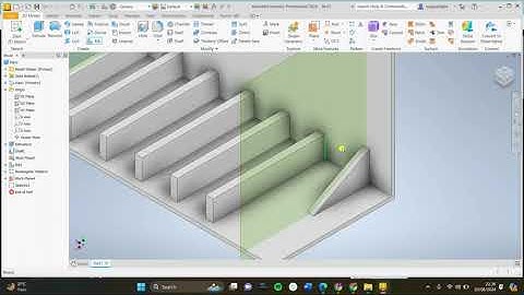 Langkah Menggunakan Tool Rib pada Autodesk Inventor 2024