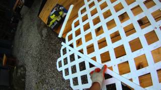 For More Videos Visit (http://reviewoutlaw.com) After Building my Deck it is time to install some Lattice to give that deck a nice Clean 
