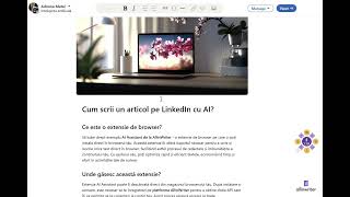 Cum scrii un articol pe LinkedIn cu AI?
