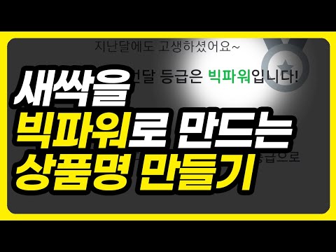   상품명 키워드로 스마트스토어 빅파워 만든 노하우 아이템스카우트 네이버SEO 로직 최적화 상위노출