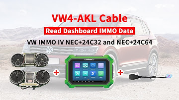 How To Use VW4 AKL Cable To Read IMMO Data For VW IV NEC+24C32 And NEC+24C64 Dashboard