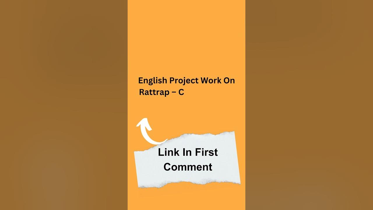 English Project Work On Rattrap Class 12 CBSE YouTube english-project-work-on-rattrap-class-12-cbse-youtube