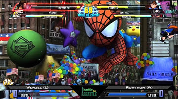 Battle For Seattle Marvel vs Capcom 3 Singles Grand Finals - Wenzel (L) vs Rowtron (W)