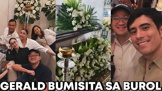 Gerald Anderson at Julia Barretto MAGKASAMA sa UNANG GABI ng BUROL ng Tito  ni Julia si Mito Barretto