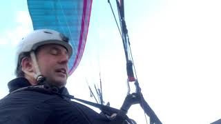 Paragliding Kåseberga Hammars Backar At Sunset