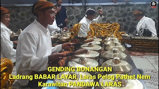 BABAR LAYAR Gending Bonangan Terbaru Karawitan PANDAWA LARAS #karawitan #gamelan #gending #langgam