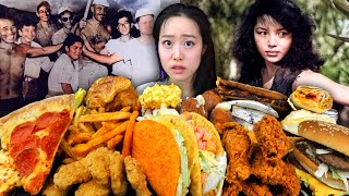 1 Woman And 32 Men Trapped On A Remote Island For 7 Years Freeze-Dried Fast Food Mukbang