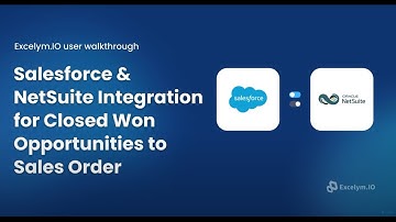 NetSuite-Salesforce Integration (Opportunities to Sales Order): Excelym.IO User Walkthrough Video