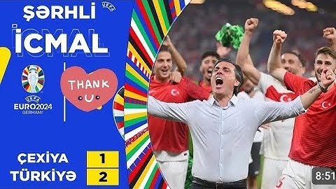 Çexiya 1:2 Türkiyə |AVRO-2024 | F Qurupu
