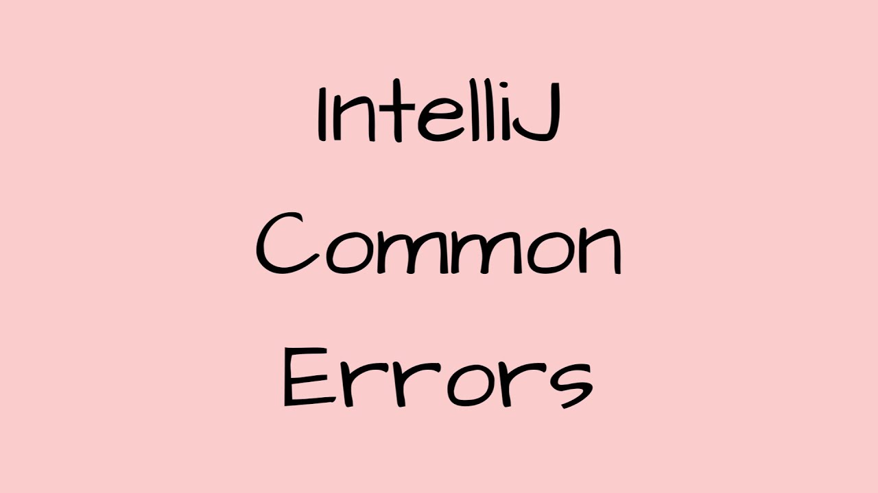 Editing errors