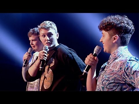 James, James and Curtis' performance - The Fray's How To Save A Life - The X Factor UK 2012