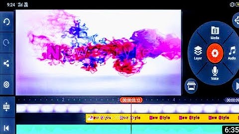How to Make Colorful Smoke Reveal Text Animation intro in Kinemaster in Hindi