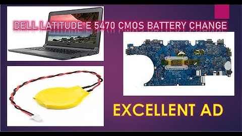 Dell Latitude E5470 CMOS Battery Change |Excellent AD |