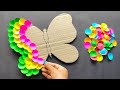 How to make easy colourful butterfly wall hanging with paper paper craft for home decoration